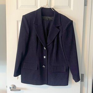 Navy Blue Designer Tailor-Made One-Of-A-Kind Women's Pant Suit!